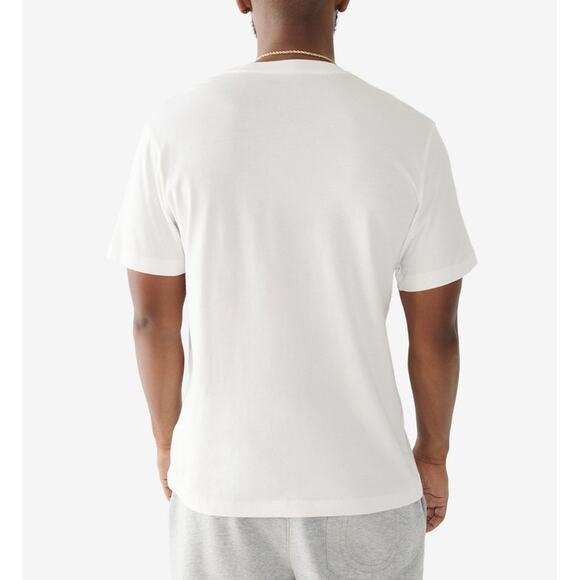 NWT True Religion Horseshoe Logo White T-Shirt Short Sleeve Mens SIze Small - Picture 2 of 3